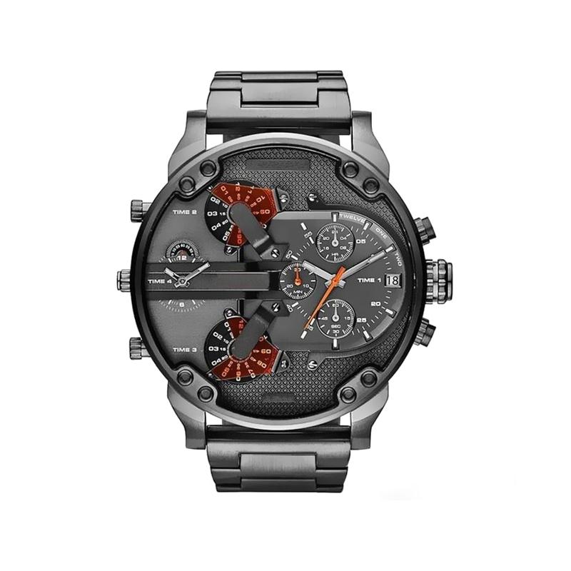 Edelstahl Chronograph Quarz Uhr