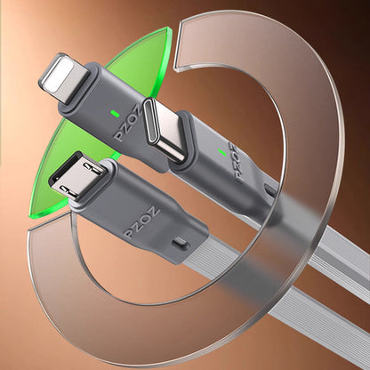 Sandsberg | 3-in-1 Datenkabel - 100W Multifunktionales Lade- und Datenkabel