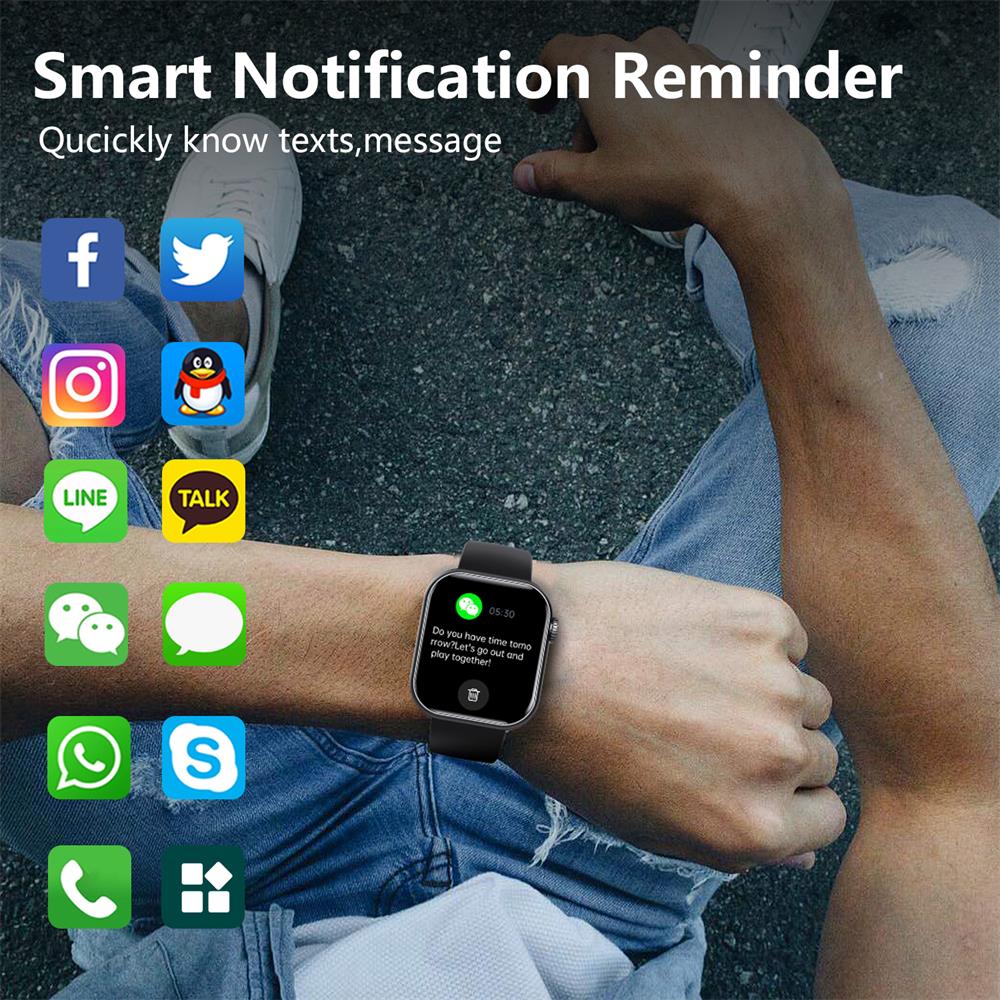 Sandsberg | Blutzucker Blutdruck Blutsauerstoff Schlafmonitor Wasserdichte Smartwatch