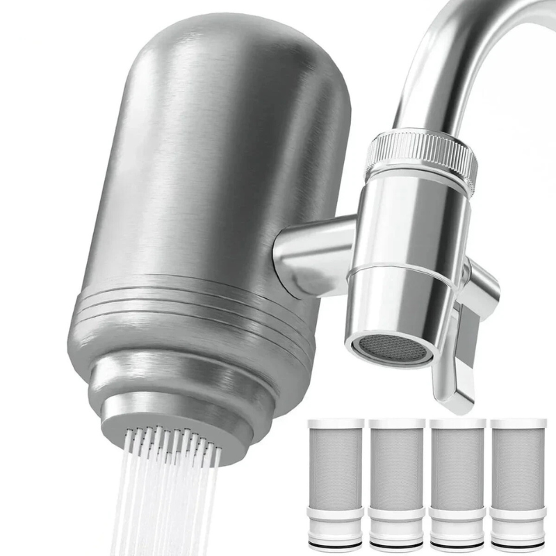 CleanFlow Wasserfilter - Luxe RVS Wasserfilter für kristallklares Trinkwasser