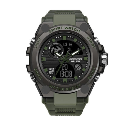 ⌚Sportliche Dual-Display Mode Multifunktionale wasserdichte leuchtende Herrenarmbanduhr