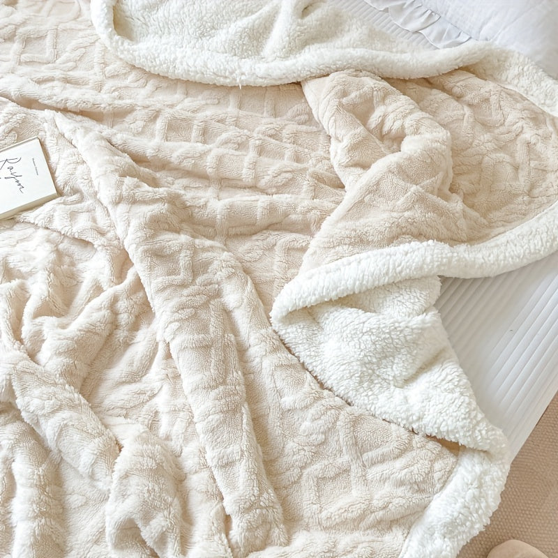 Stilvolle Wendbare Fleece-Decke für ultimativen Komfort und Wärme