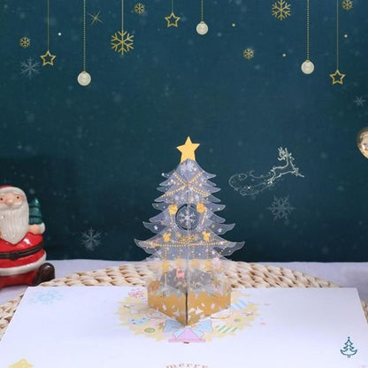 Sandsberg | Pop Up Weihnachtsbaum Karte - 3D Frohe Weihnachten Grußkarte