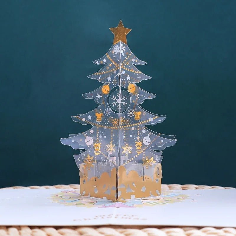 Sandsberg | Pop Up Weihnachtsbaum Karte - 3D Frohe Weihnachten Grußkarte
