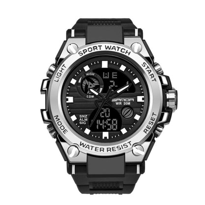 ⌚Sportliche Dual-Display Mode Multifunktionale wasserdichte leuchtende Herrenarmbanduhr