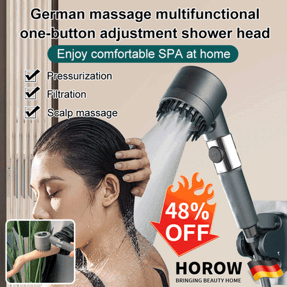 Sandsberg | Duschkopf – PowerSpray – erhöhter Druck – Spa-Erlebnis