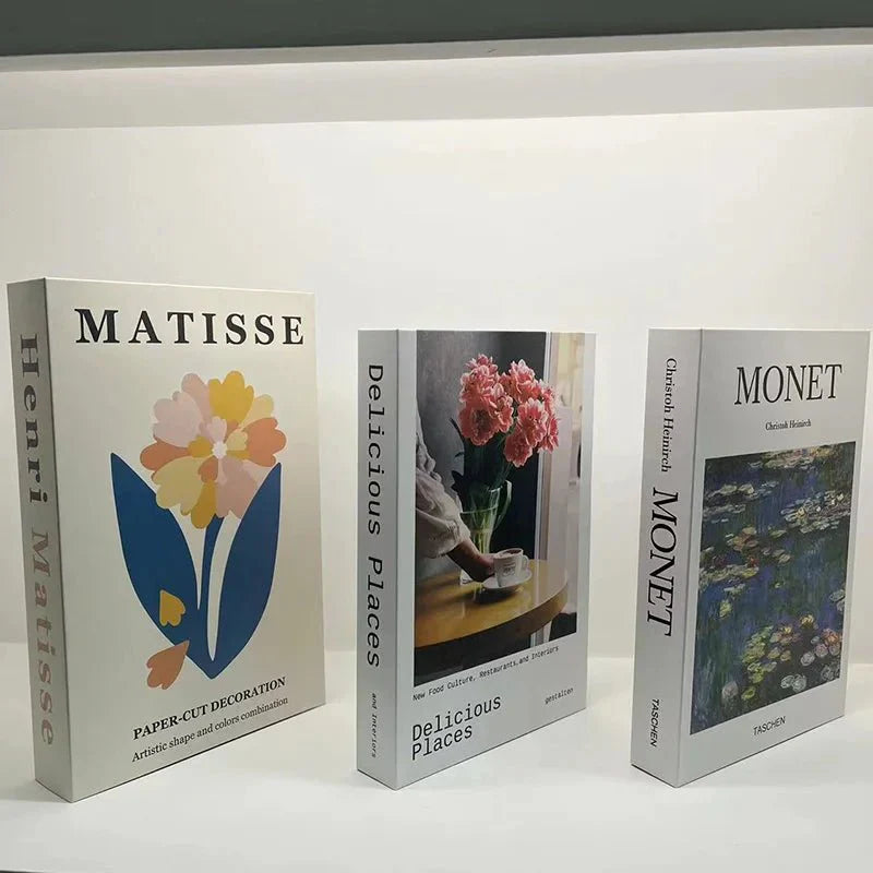 3pcs/Set Fake Books Dekoration Simulation Bücher Home Decor Geschenke Modische Luxus Wohnaccessoires Ornamente Studium Soft Buch Box Modell