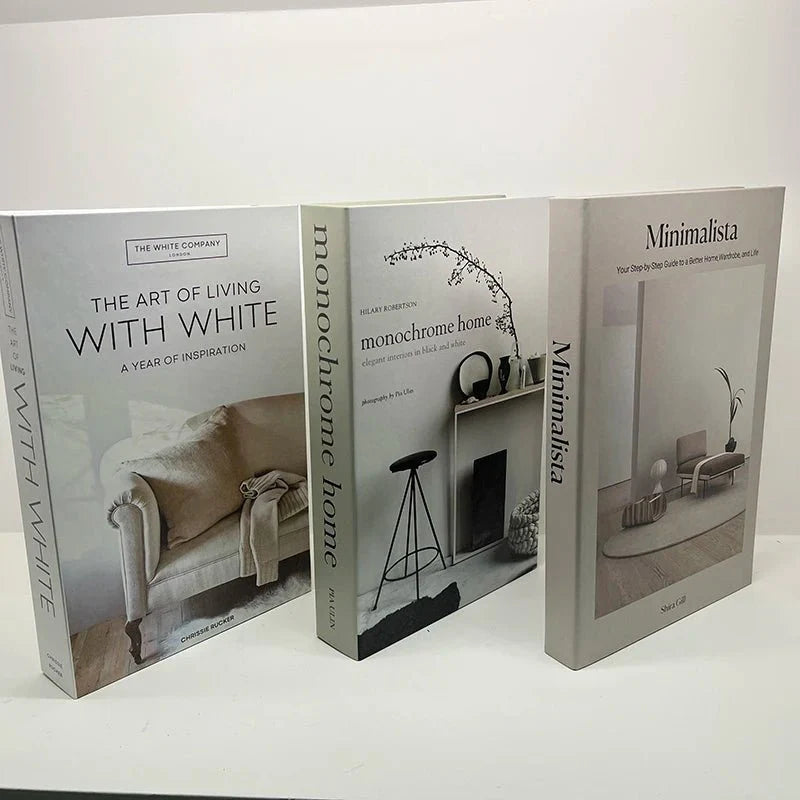 3pcs/Set Fake Books Dekoration Simulation Bücher Home Decor Geschenke Modische Luxus Wohnaccessoires Ornamente Studium Soft Buch Box Modell
