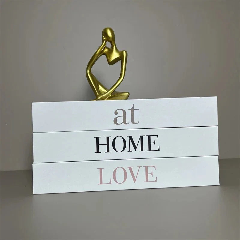 3pcs/Set Fake Books Dekoration Simulation Bücher Home Decor Geschenke Modische Luxus Wohnaccessoires Ornamente Studium Soft Buch Box Modell