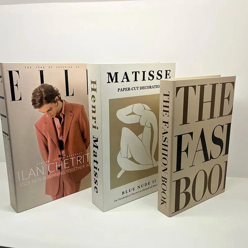 3pcs/Set Fake Books Dekoration Simulation Bücher Home Decor Geschenke Modische Luxus Wohnaccessoires Ornamente Studium Soft Buch Box Modell