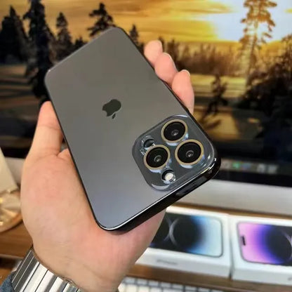 Elico Lackiert Matt Acryl Gehärtetes Glas iPhone Schutzhülle