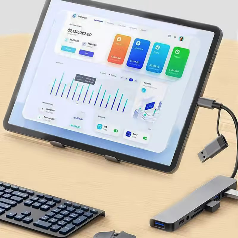 Sandsberg | Blueendless 8 In 1 Multifunktions Type-C / USB-C HUB Erweiterungsdock