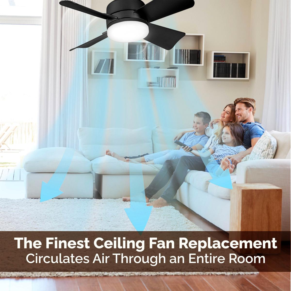 2-IN-1 TRAGFÄHIGER DECKENVENTILATOR & LICHT mit Fernbedienung