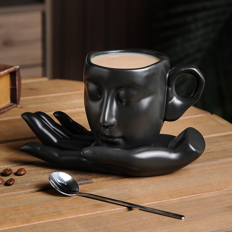 CERAMICHEERS | Hand Duft Kaffeetasse | Kreative Abstrakte Kunst für eine Warme Atmosphäre