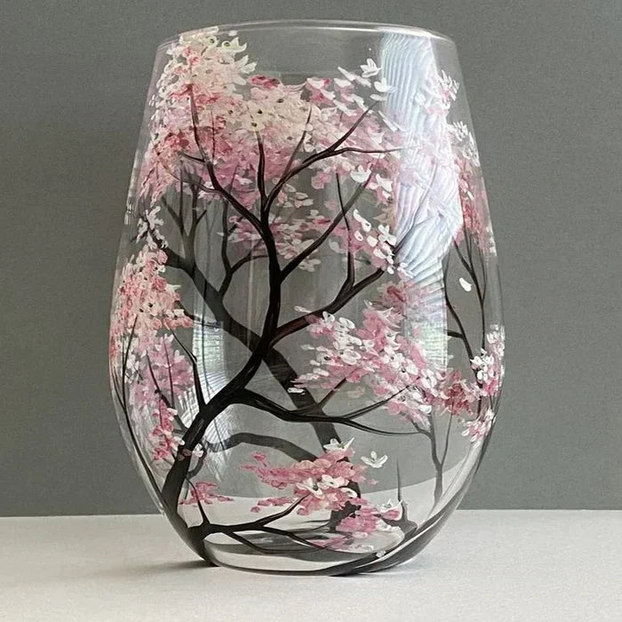 Sandsberg | Four Seasons Tree Weingläser - Handbemalte Kunst