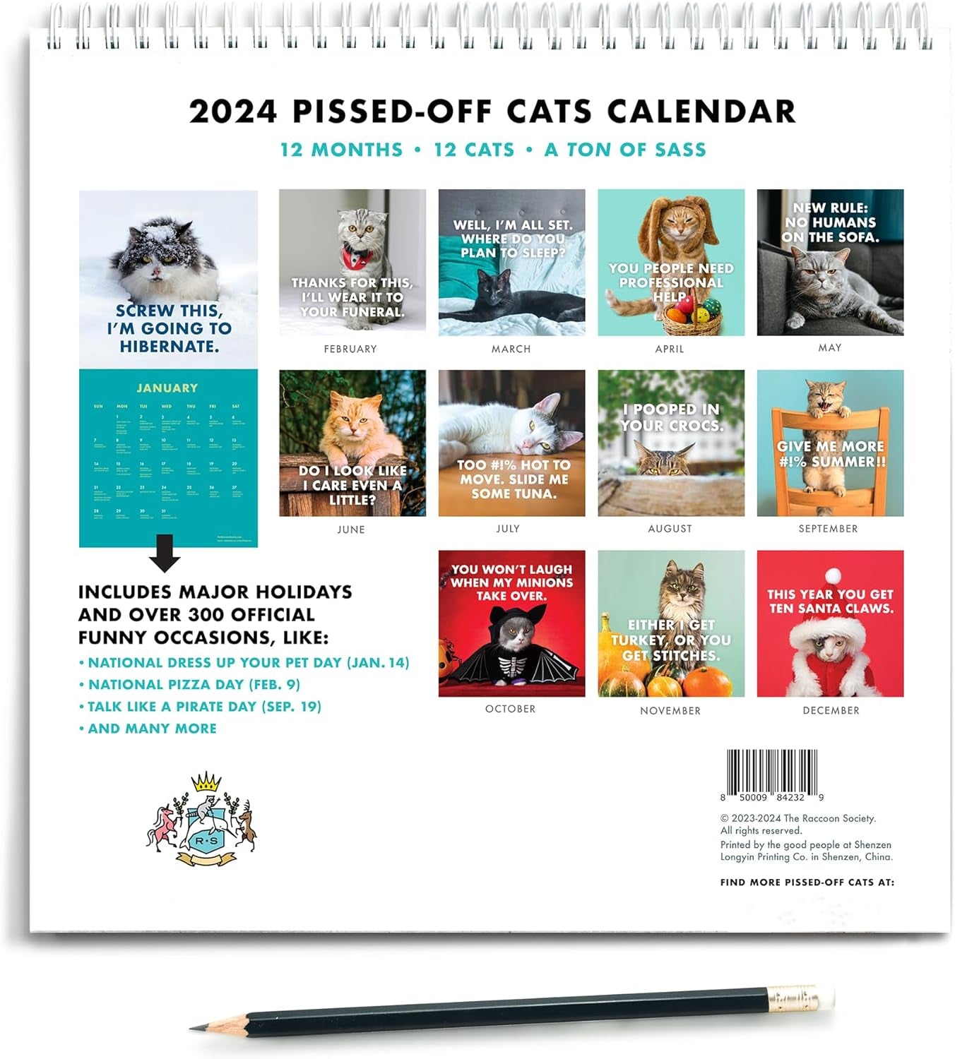 2025 Verärgerte Katzen Kalender