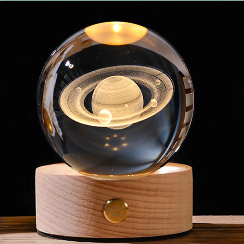 3D Planet Kristallkugel