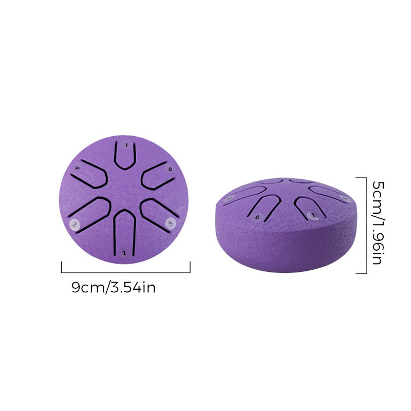 Buddha Stones Mini Steel Tongue Drum Kit (3 Zoll)