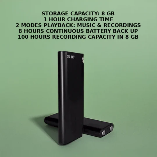 Sandsberg | Mini Sprachgesteuertes Aufnahmegerät