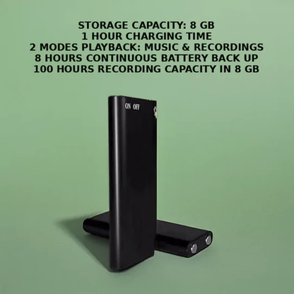 Sandsberg | Mini Sprachgesteuertes Aufnahmegerät
