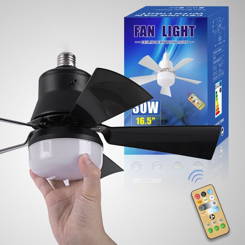 2-IN-1 TRAGFÄHIGER DECKENVENTILATOR & LICHT mit Fernbedienung