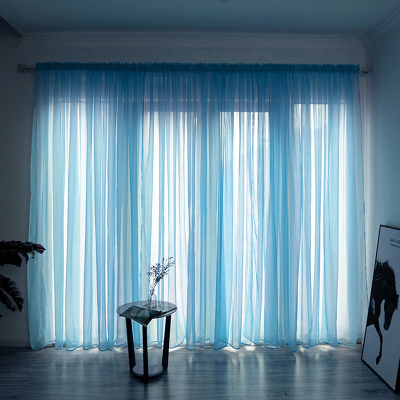 Einfache Voile Fenster Gardine