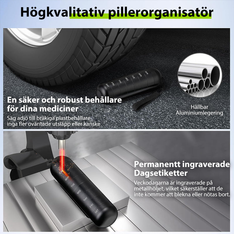 7-Tage tragbare Pillendose für Reisen