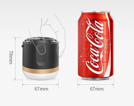 Sandsberg | Tragbare LED Campinglampe mit Powerbank – Wiederaufladbar, USB-Anschluss, für Outdoor & Notfälle