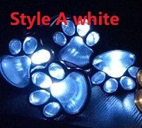 Sandsberg | Solarlampe im Pfotenabdruck Design – LED Gartenbeleuchtung in Multicolor für Außenbereich