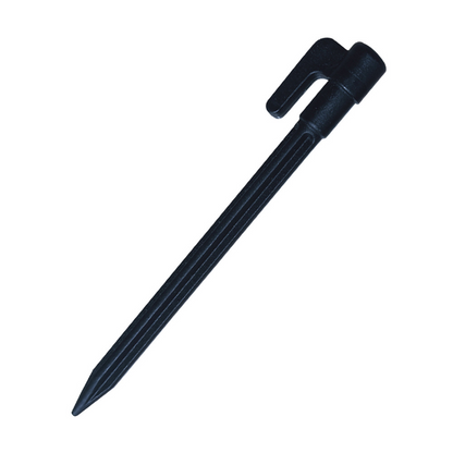 Sandsberg | Kunststoff Zeltspieße mit Haken – Camping Erdnägel für Planen und Tarp