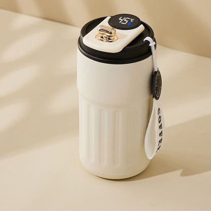 Sandsberg | Edelstahl  Kaffebecher mit LED Temperatur Anzeige 450 ML