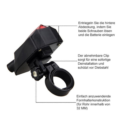 Sandsberg | Fahrrad Laser Projektion Rücklicht