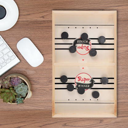 Sandsberg | Holz-Hockey-Brettspiel, für Intelligenz, Reaktionstraining & Hand-Augen-Koordination, für Party und Zuhause