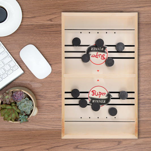 Sandsberg | Holz-Hockey-Brettspiel, für Intelligenz, Reaktionstraining & Hand-Augen-Koordination, für Party und Zuhause