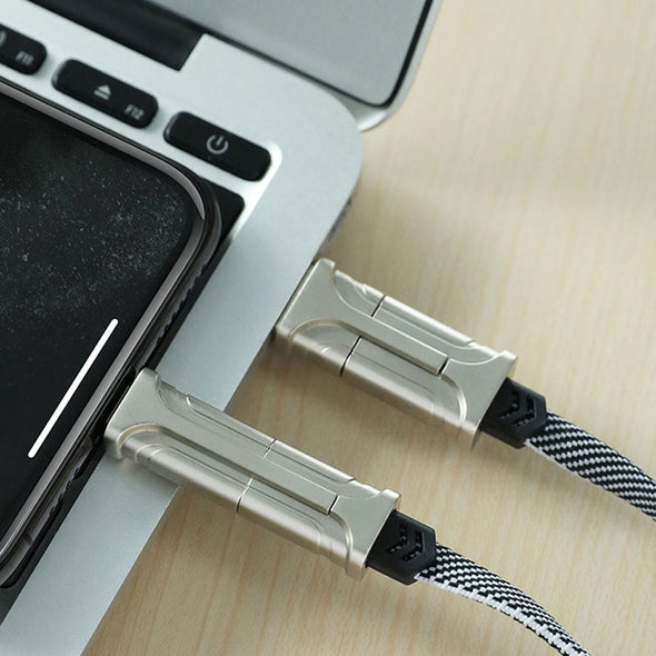 Sandsberg-in-1 Nylon-geflechtetes Schnelllade-Kabel