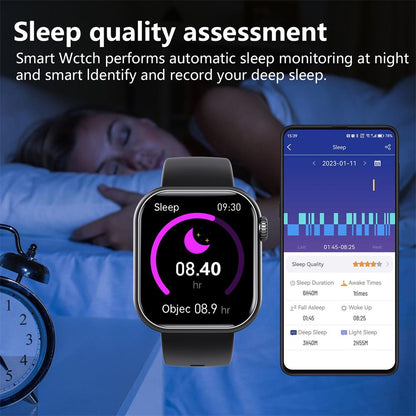 Sandsberg | Blutzucker Blutdruck Blutsauerstoff Schlafmonitor Wasserdichte Smartwatch