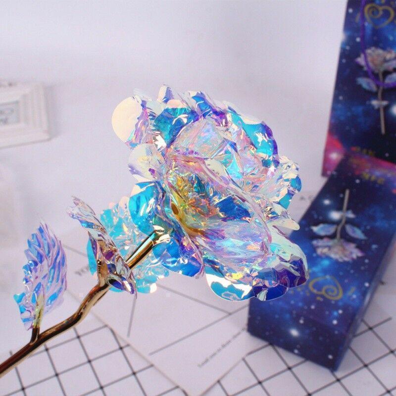 Farbige Galaxie Rose mit Liebe