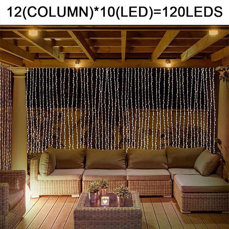 Twinkle Star 300 LED Fenster Vorhang Lichterkette