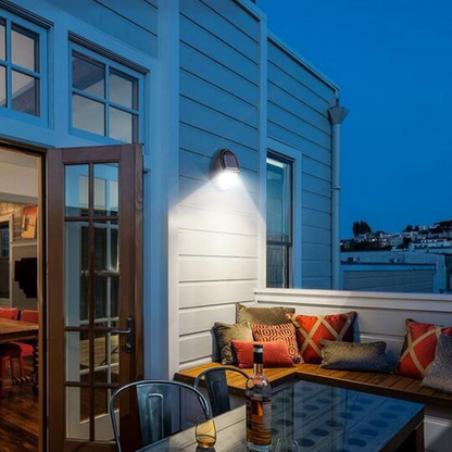 Sandsberg | Solar LED Wandlampe für außen – wetterfest, energiesparend und mit Bewegungsmelder