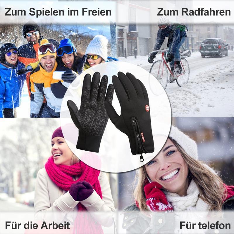 Hochwertige, warme, winddichte und wasserdichte Touchscreen-Handschuhe, Unisex