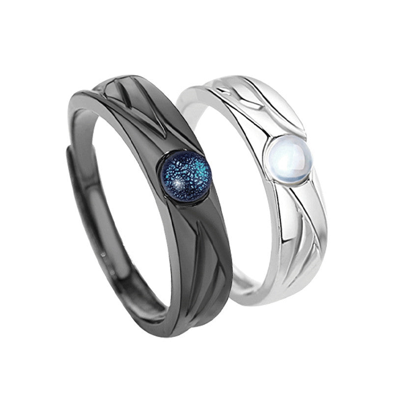 Sandsberg | 925 Sterling Silber Partner Ringe für Sie und Ihren Partner, Beste Geschenk für den Valentinstag