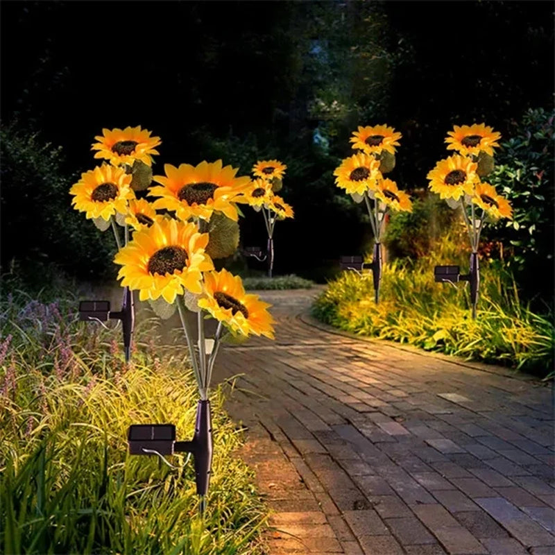 LED-Solar-Sonnenblumenlampe