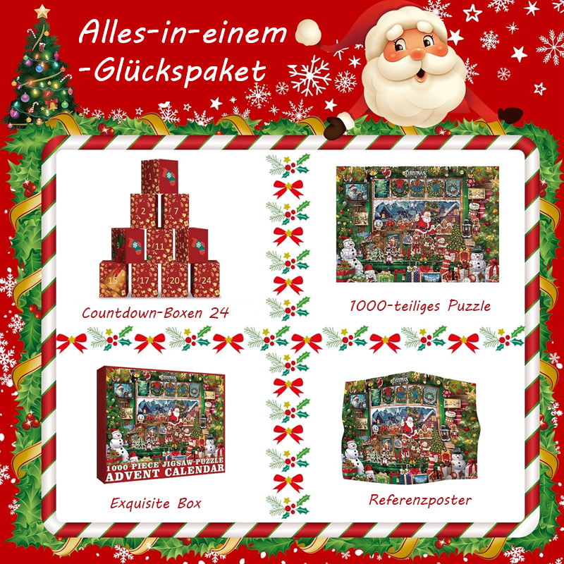 Weihnachtsfreude Adventskalender Puzzle 1000 Teile