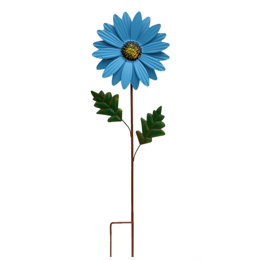 Sandsberg | Dekorative Sonnenblume aus Metall für Garten – Farbige Blumenstecker für Außenbereich und Landschaft