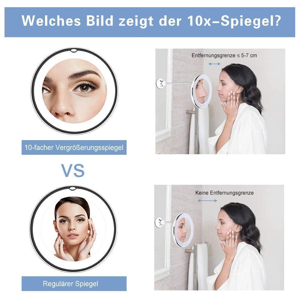 Vergrößerungs-Schminkspiegel mit Licht geeignet für Schminken mit hoher Genauigkeit