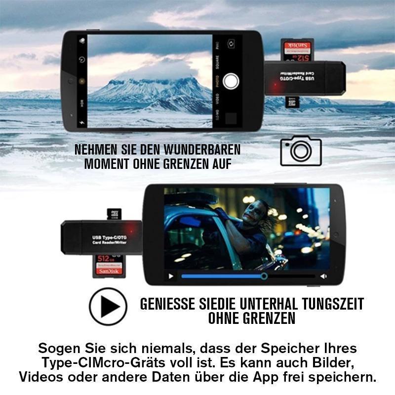 Sandsberg | 3 in 1 OTG-Kartenleser