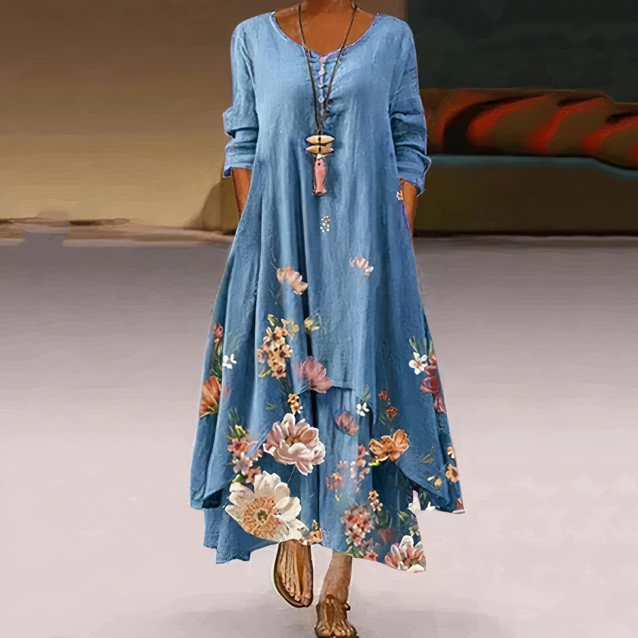 Elegante katoenen Jurk