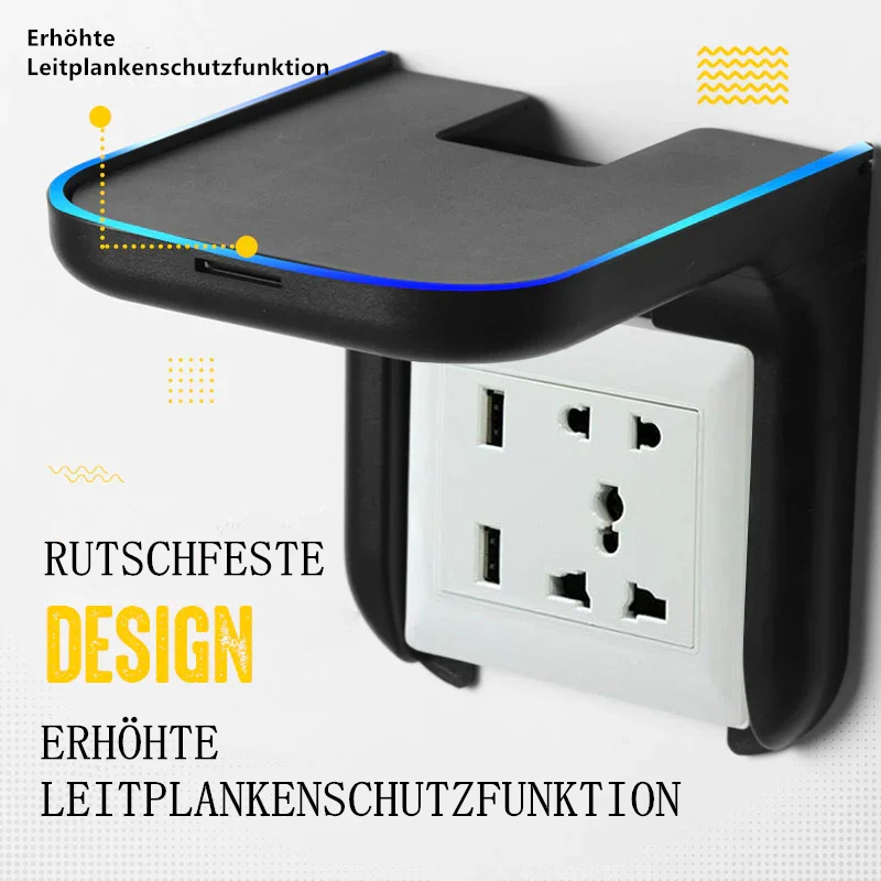 Kein Stanzen erforderlich Steckdosenregal