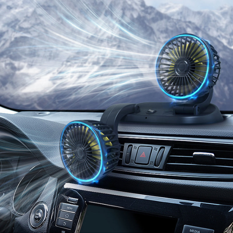 Doppelkopf Auto Kühlluftzirkulatorventilator