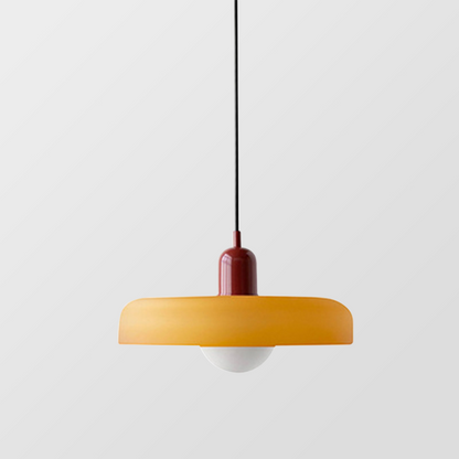 Sandsberg Pendelleuchte aus farbigem Glas | Elegante Hängeleuchte im Bauhaus-Stil | Designlampe für Wohnzimmer & Esszimmer